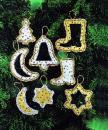 Christbaumschmuck aus Sperrholzteilen, Serie 12